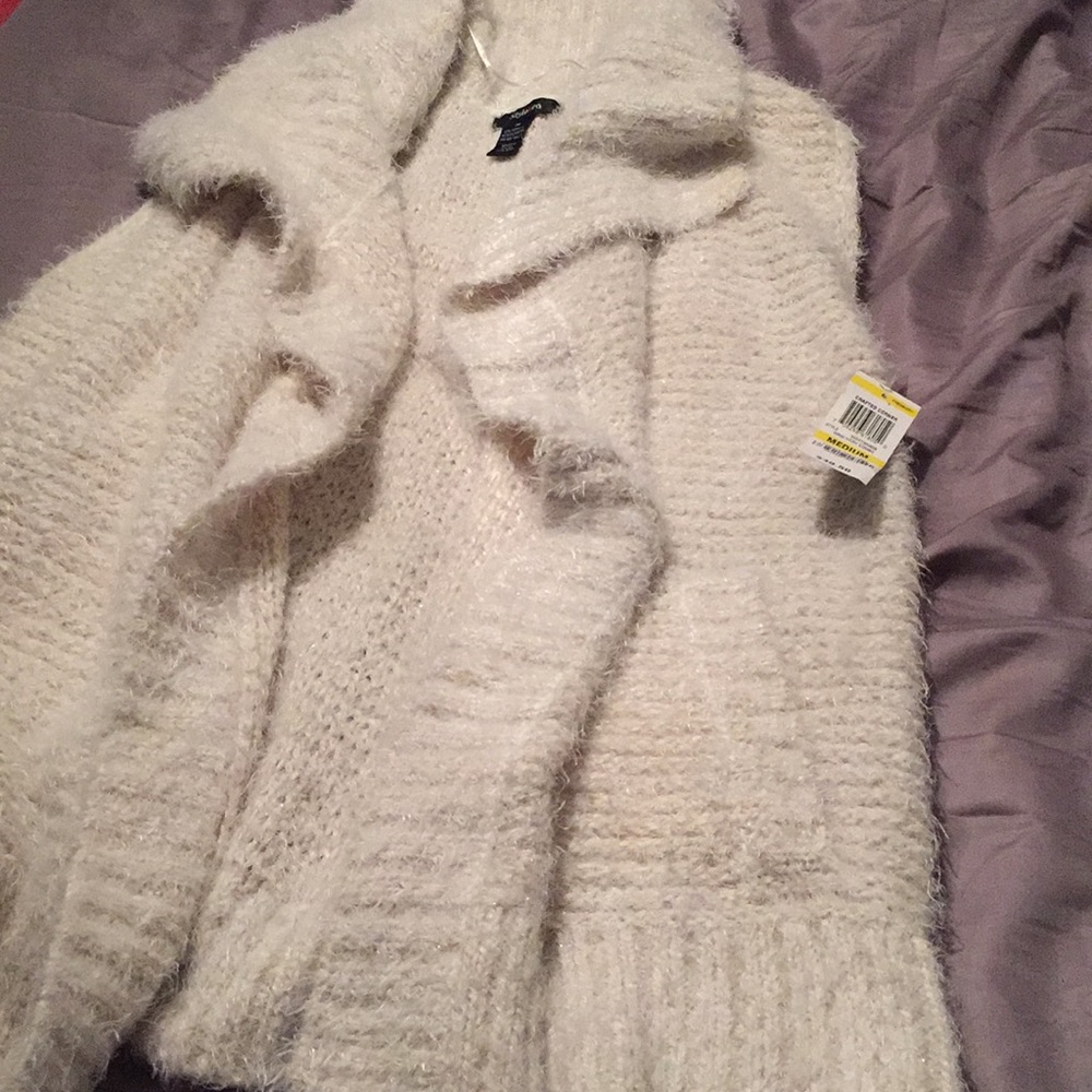 Super soft white sweater vest